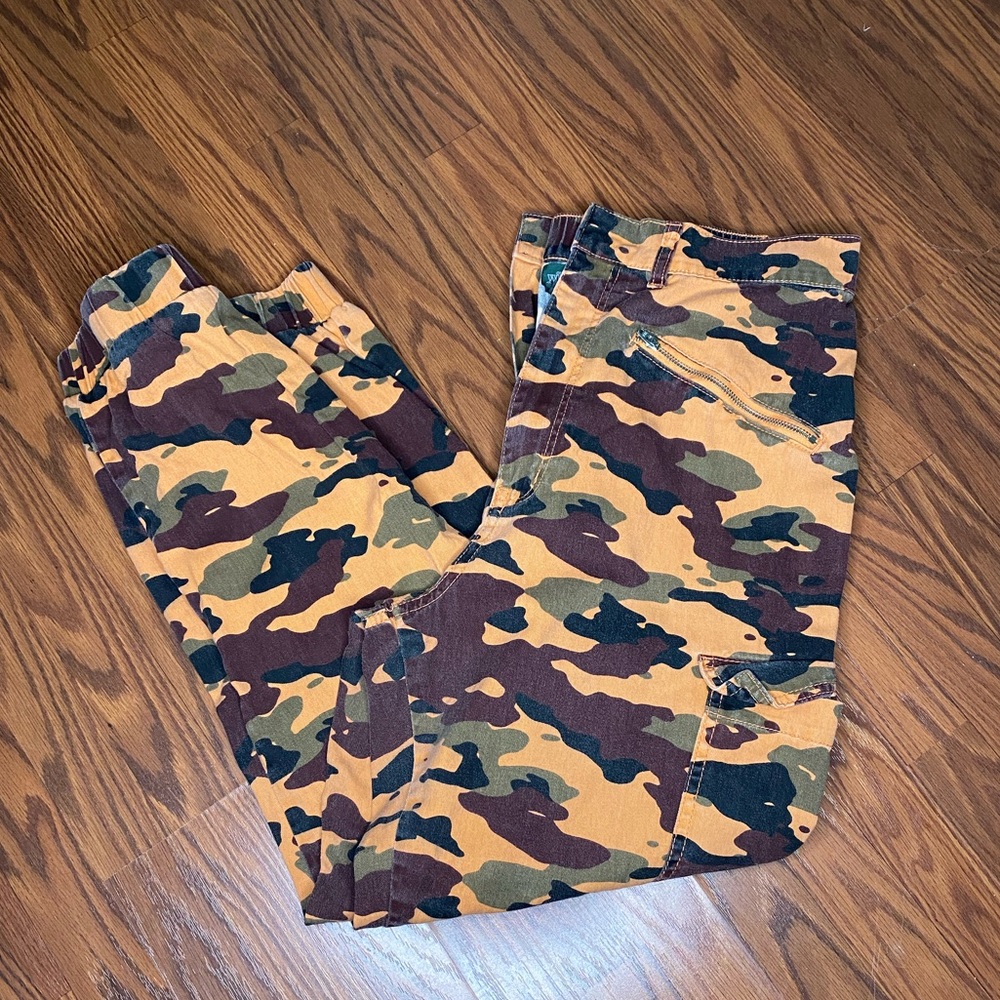 Orange camo pants